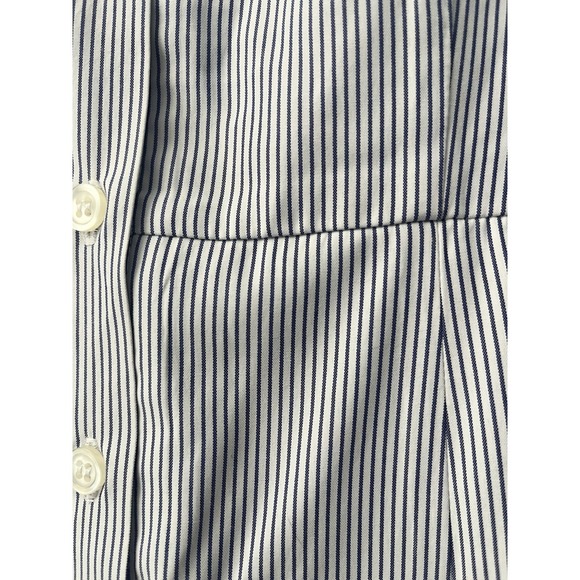 Rokoko Sun Dress Women's Blue Pinstriped Lined Size Small NWT - Picture 3 of 6